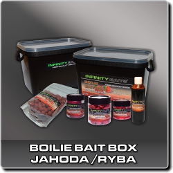 Boilie bait box Jahoda/ryba