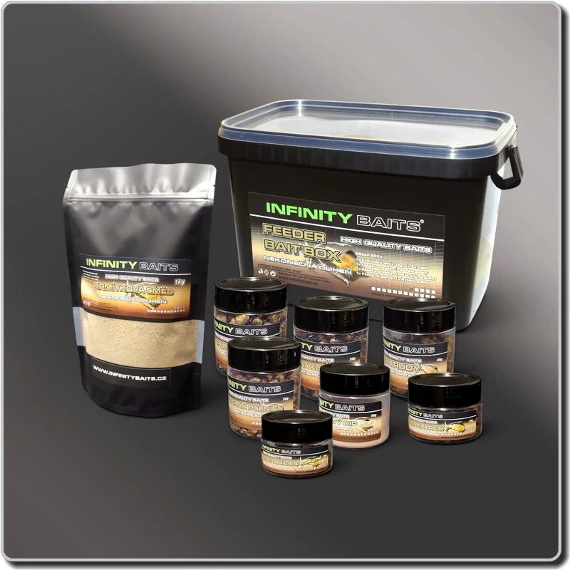 Feeder bait box Nekonečná oliheň Pšeničné pufiny 10 mm