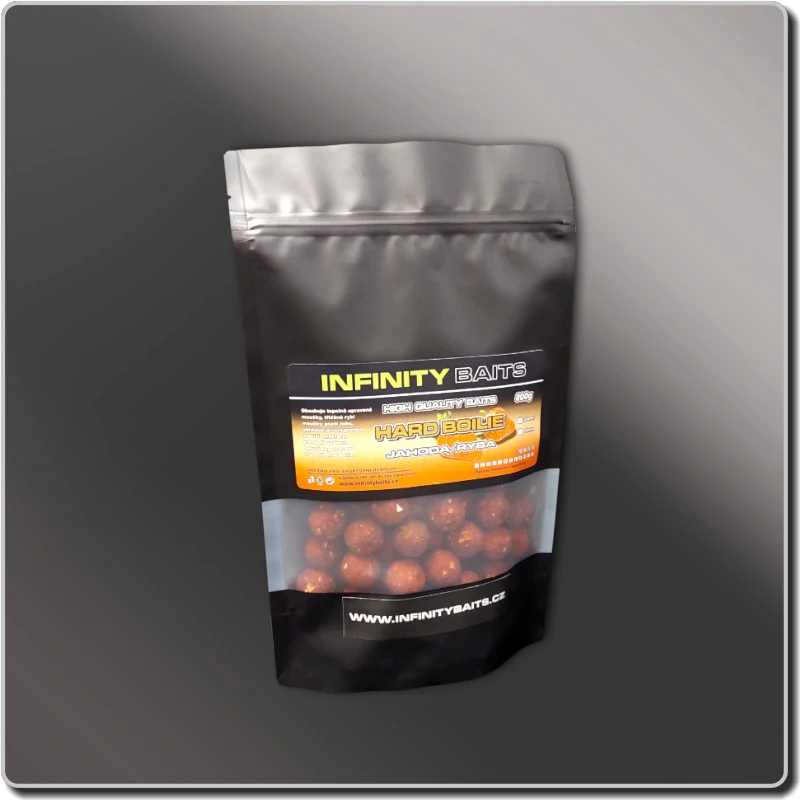 Hard boilies Jahoda/ryba 800 g 24 mm