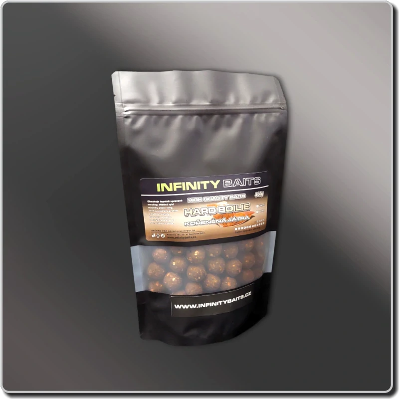 Hard boilies Kořeněná játra 800 g 24 mm