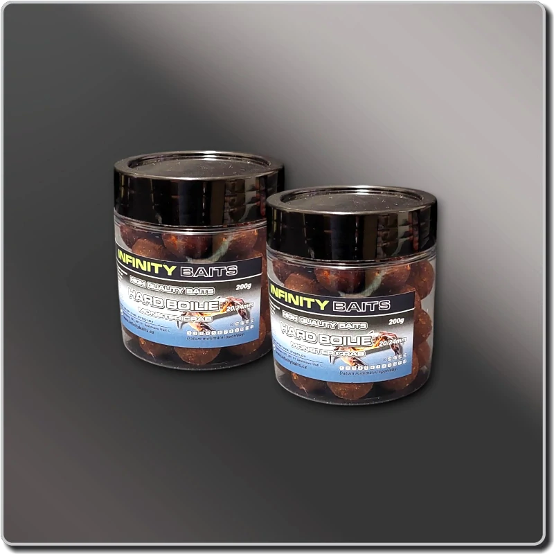 Hard boilies Monster crab 200 g mix 20 + 24 mm