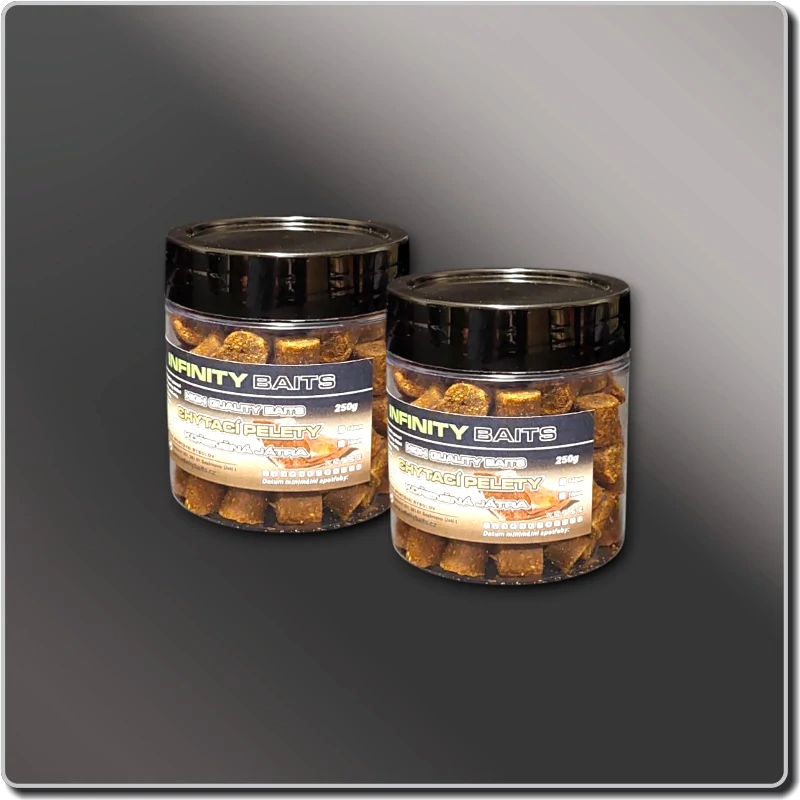 Chytací pelety Kořeněná játra 250 g 14 mm