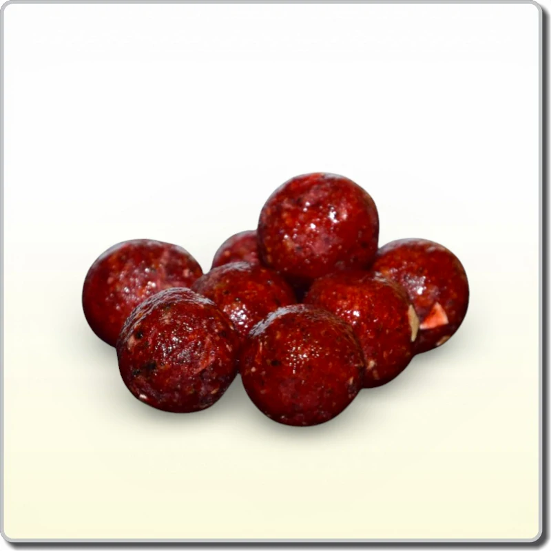 Dipované boilies Jahoda/ryba