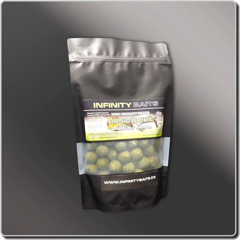 Basic boilies Mušle/krab 5 kg 24 mm