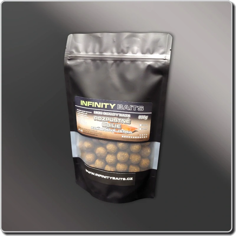 Rozpustné boilies Kořeněná játra 2,5 kg 20 mm