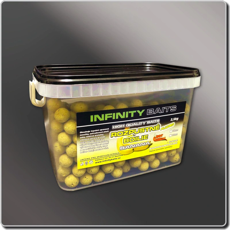 Rozpustné boilies Banana 2,5 kg 24 mm